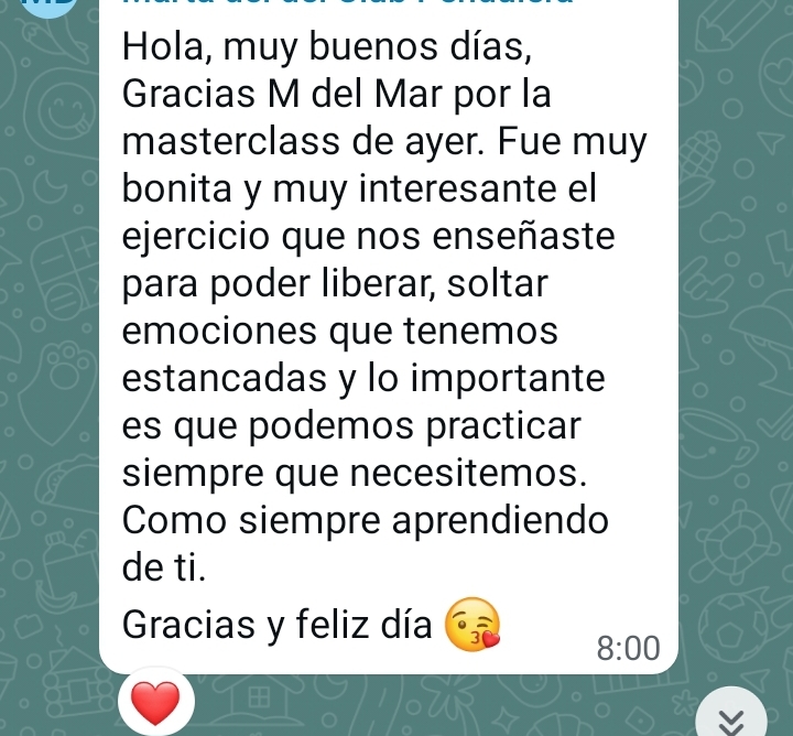 Testimonio del taller