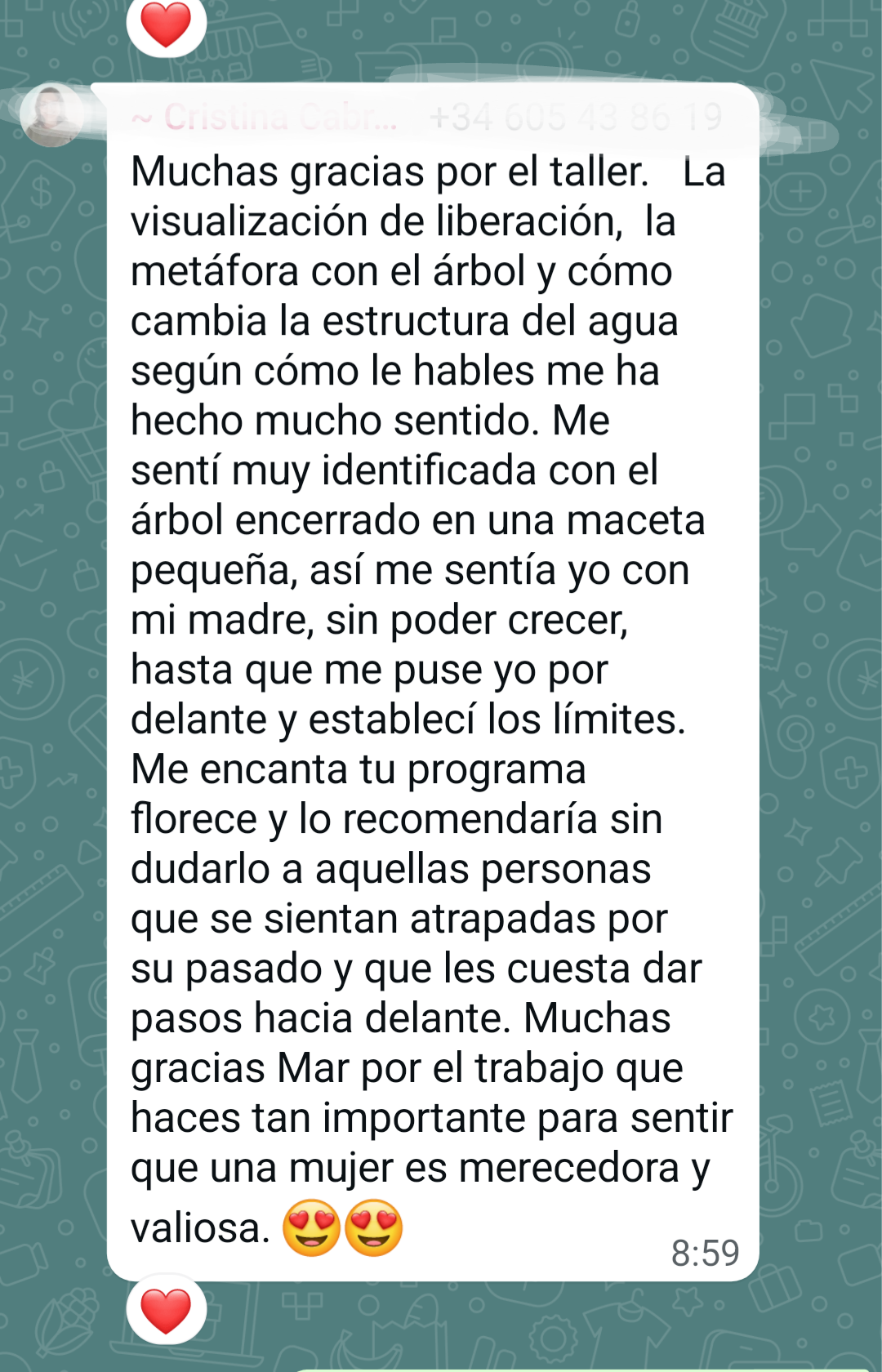 Testimonio del taller