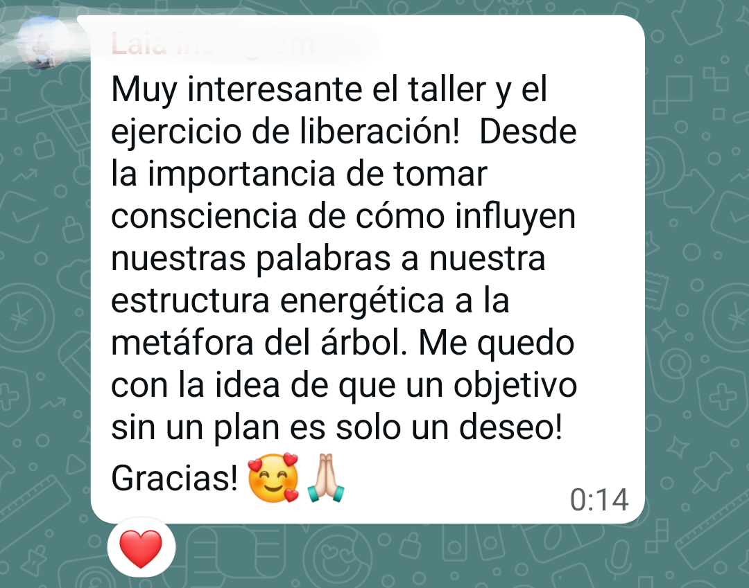 Testimonio del taller